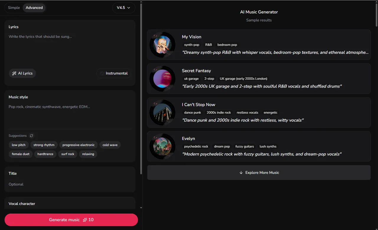 LumiMusic screenshot