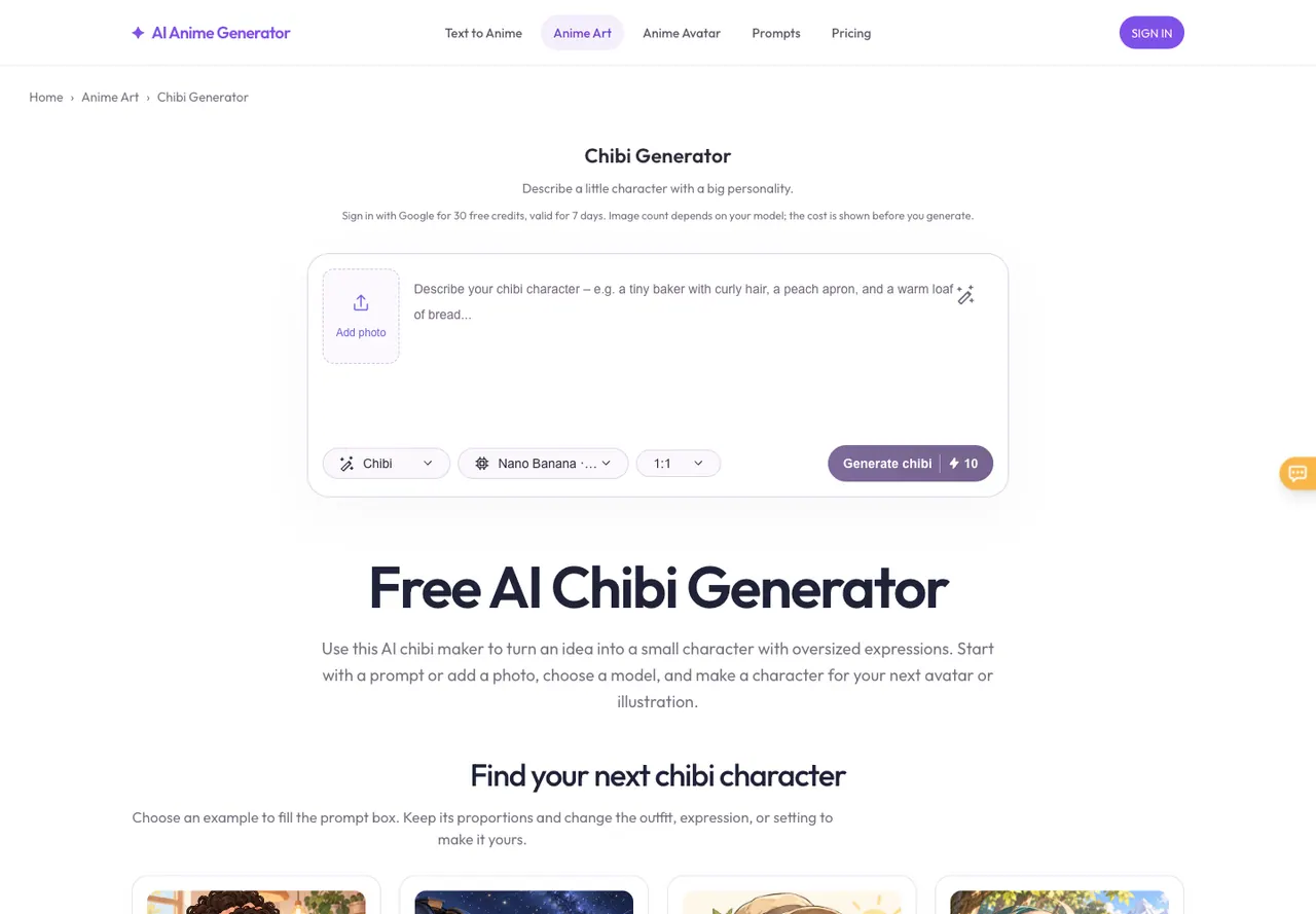 AI Anime Generator screenshot