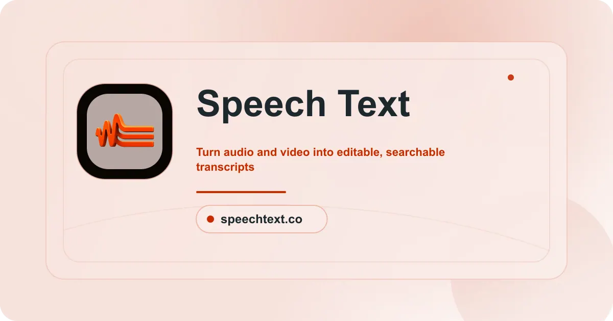 Speech Text screenshot