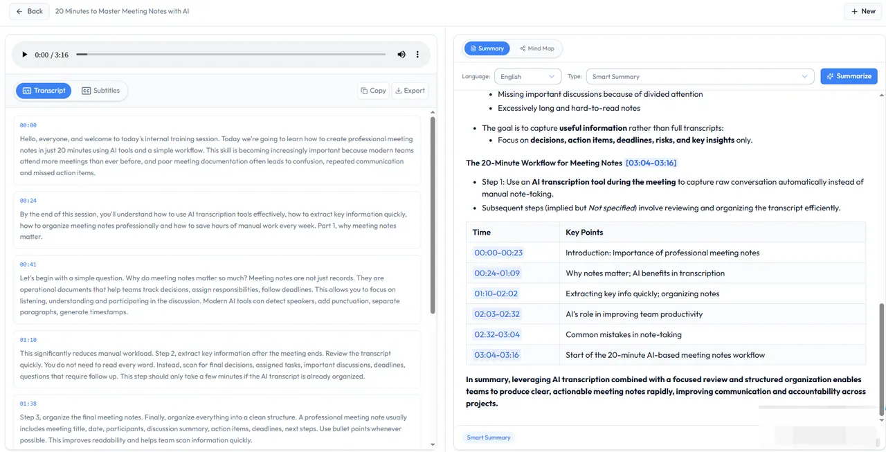 audiotranscription.io screenshot