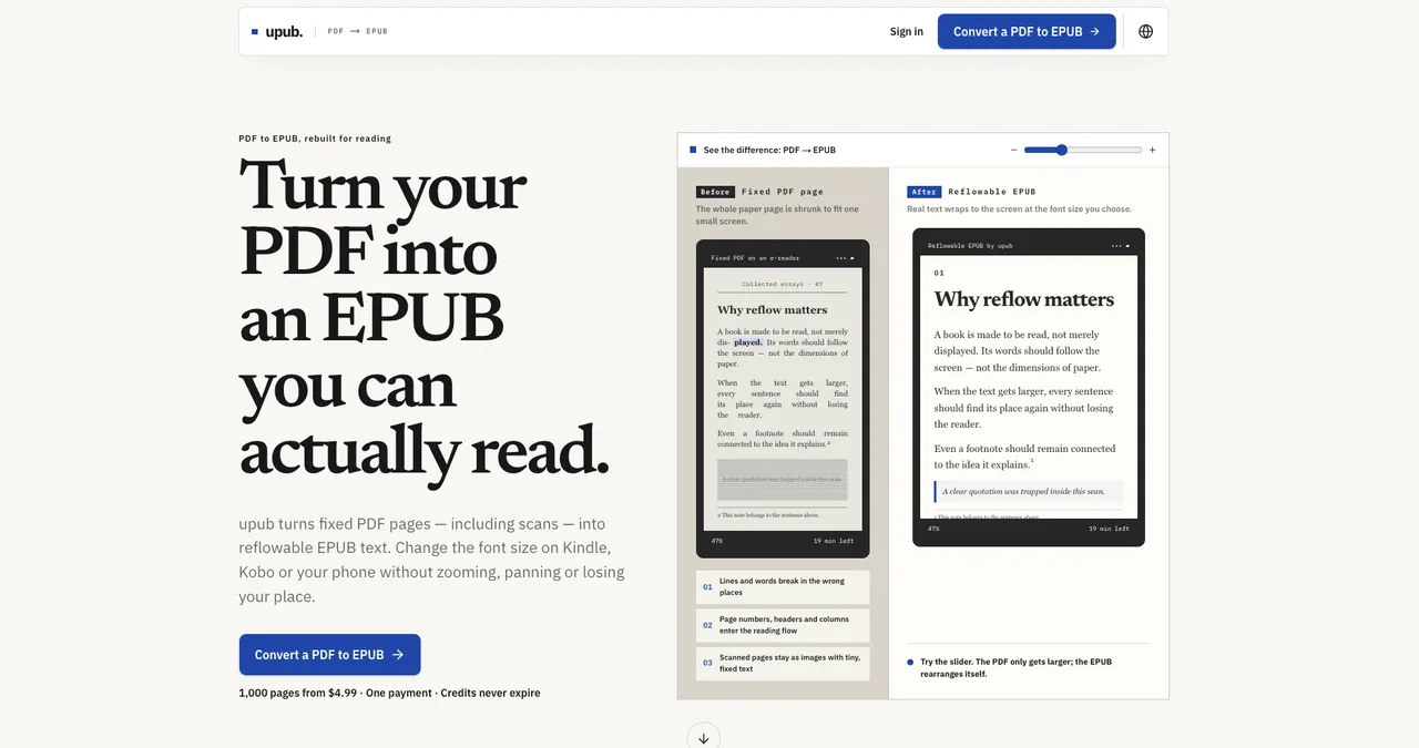 Upub screenshot