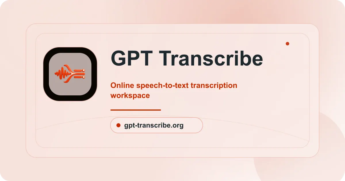 GPT Transcribe screenshot