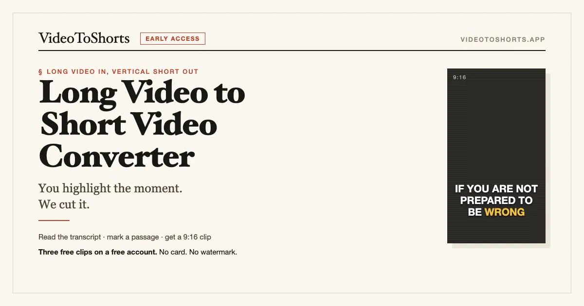 VideoToShorts screenshot