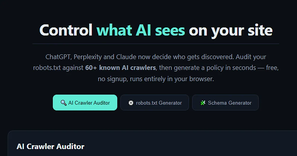 CrawlCheck screenshot