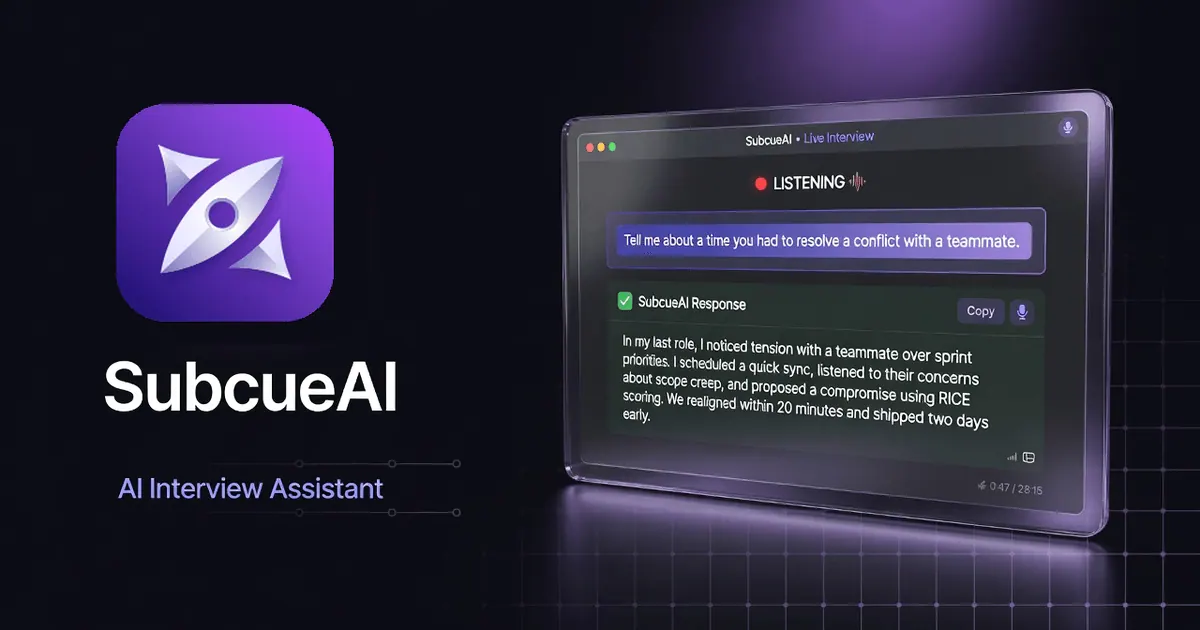 SubcueAI screenshot