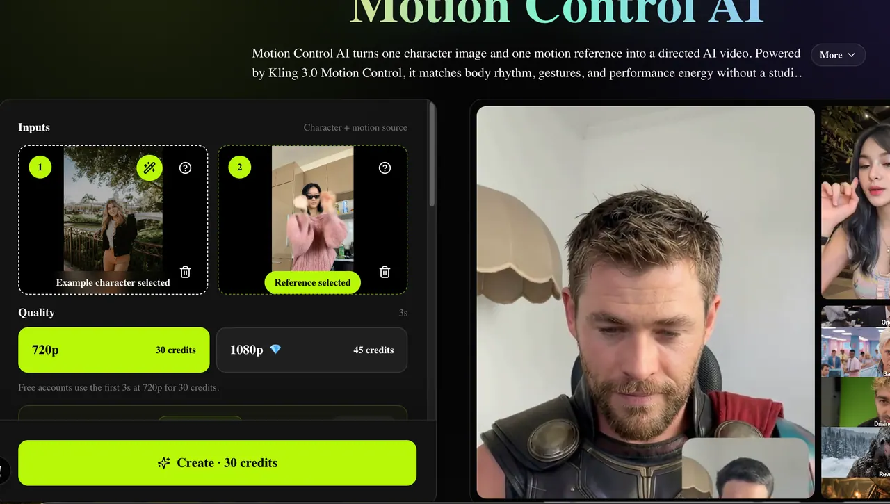 motioncontrolai.ai screenshot