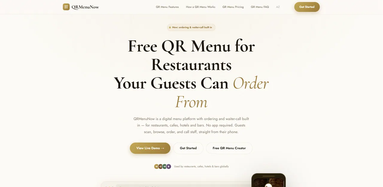 Free Qr Menu Generator screenshot
