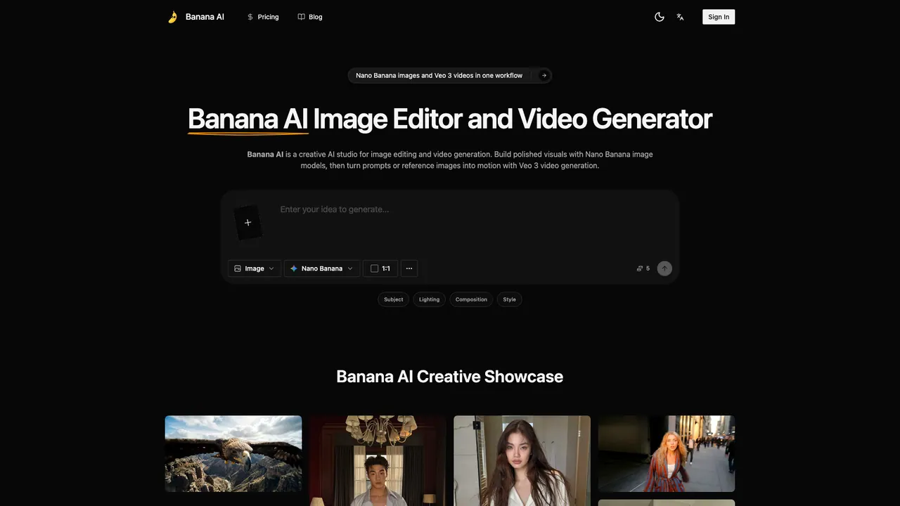 Banana AI screenshot