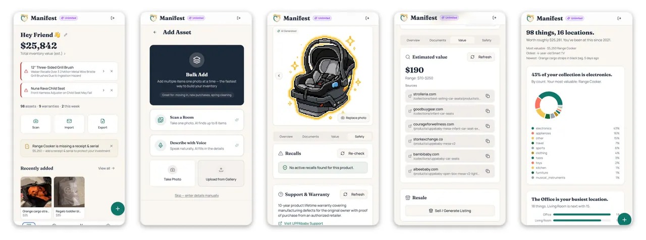 Manifest screenshot