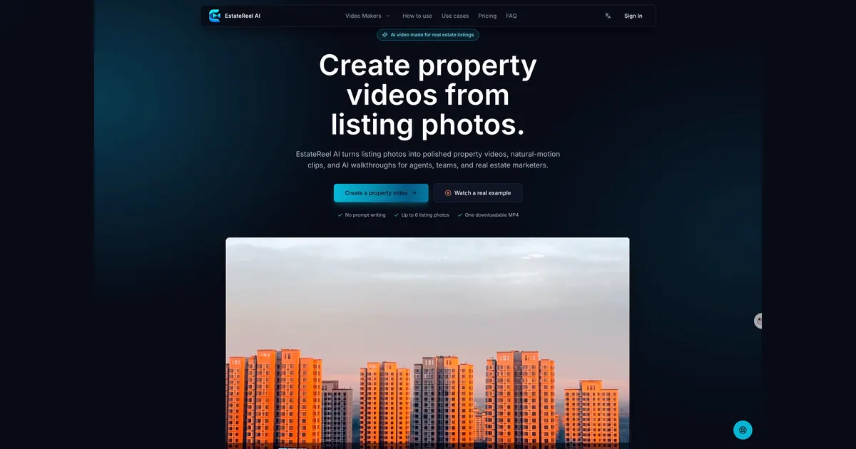 EstateReel AI screenshot