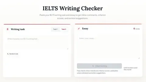 IELTS Writing Checker screenshot