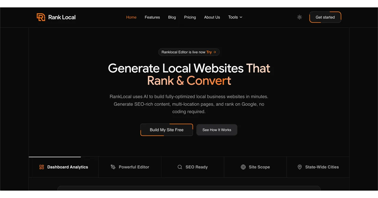 RankLocal screenshot
