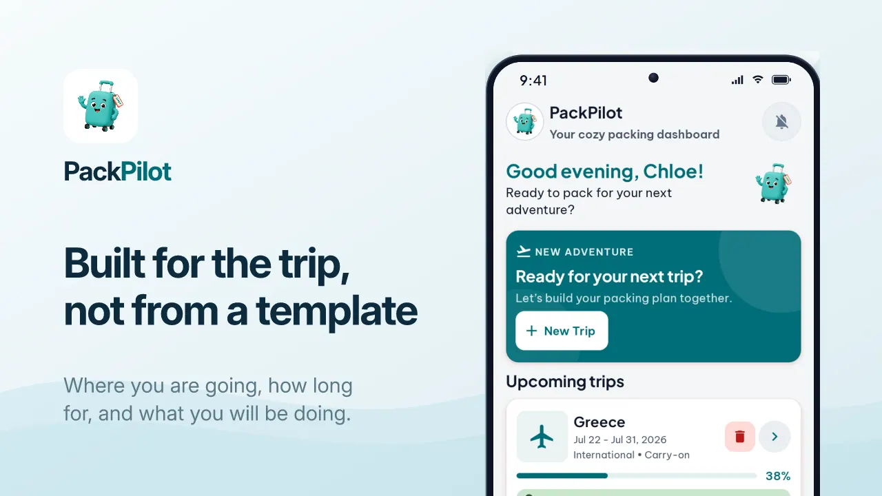 PackPilot AI screenshot