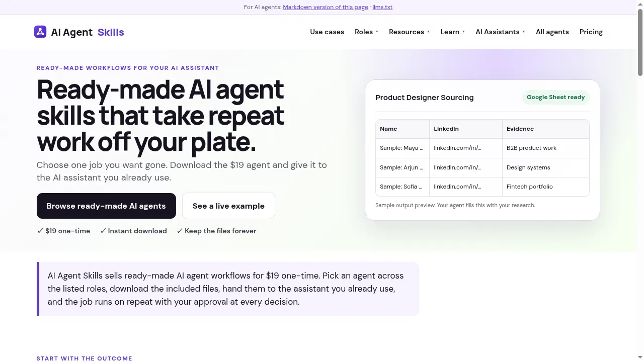 AI Agent Skills screenshot