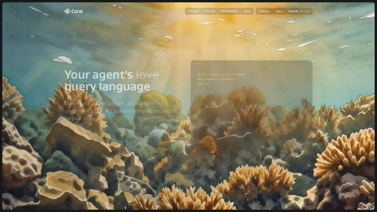 Coral screenshot