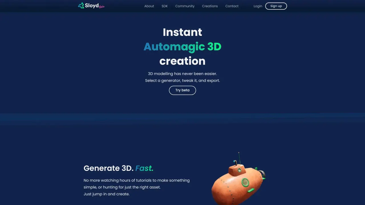 SloydAI screenshot