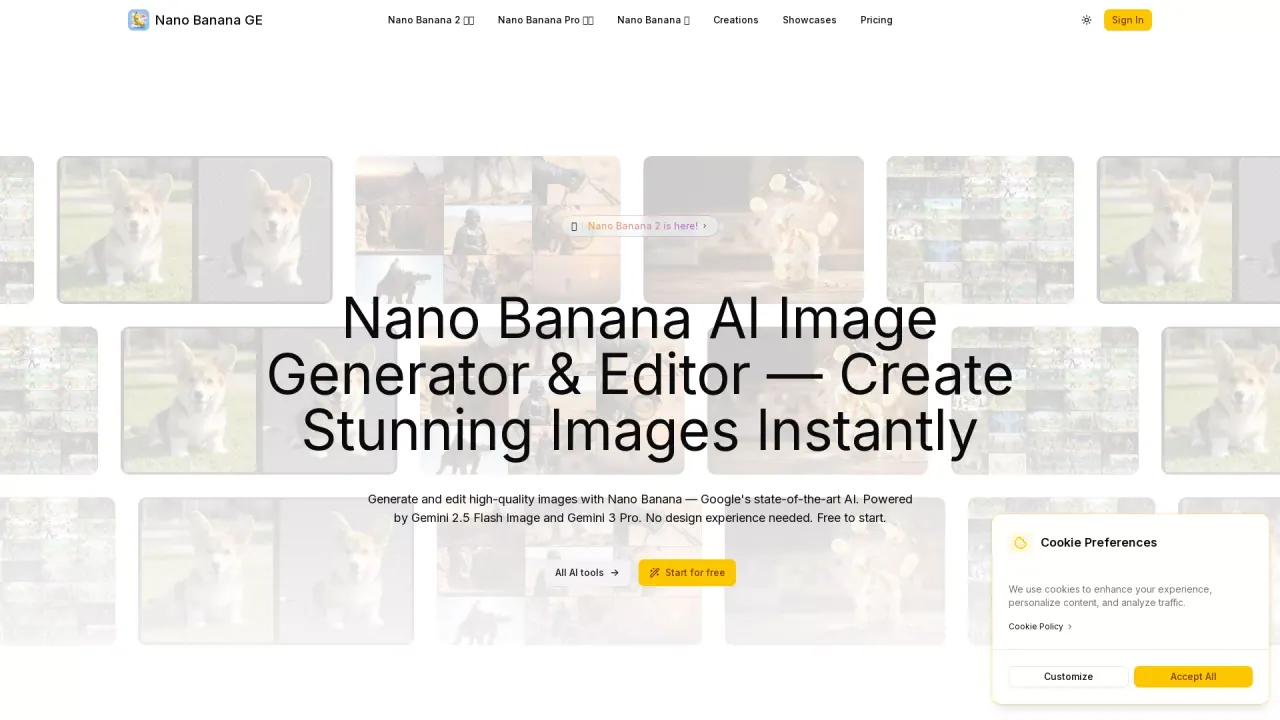 Nano Banana GE screenshot