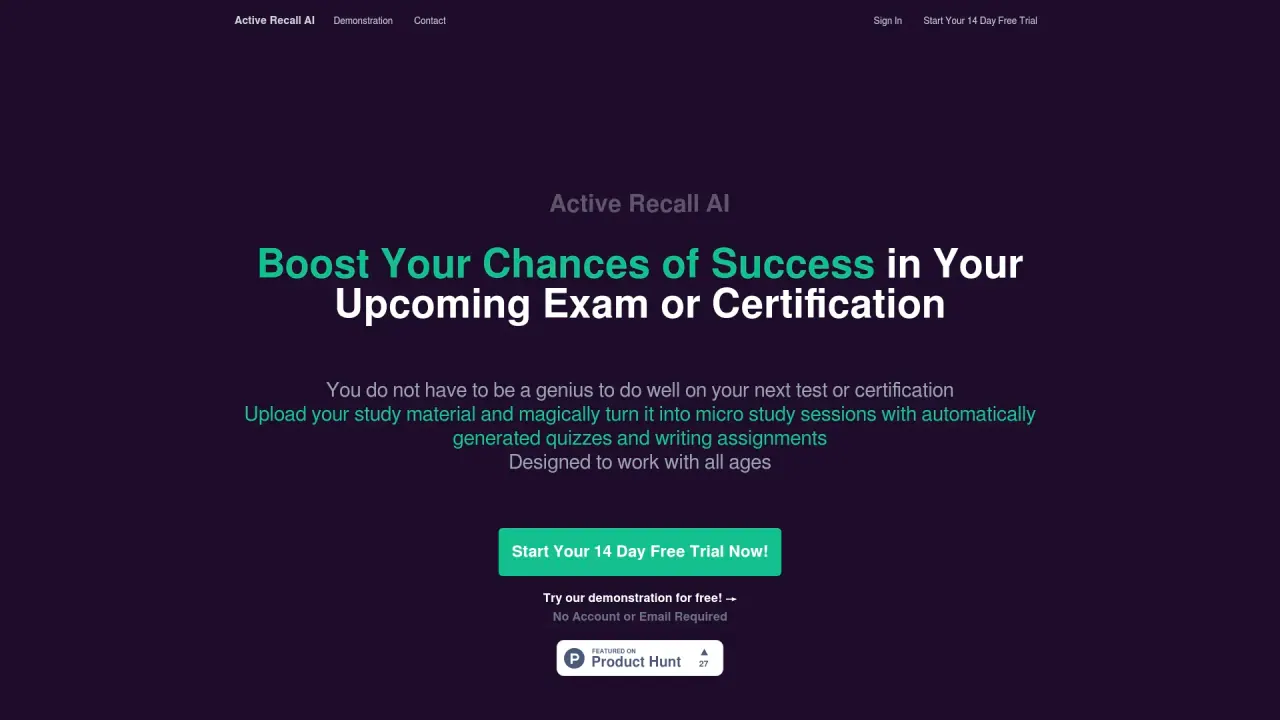 ActiverecallAI screenshot