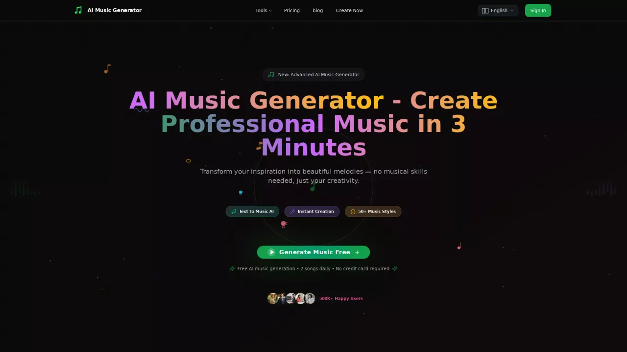 AI Music Generator screenshot
