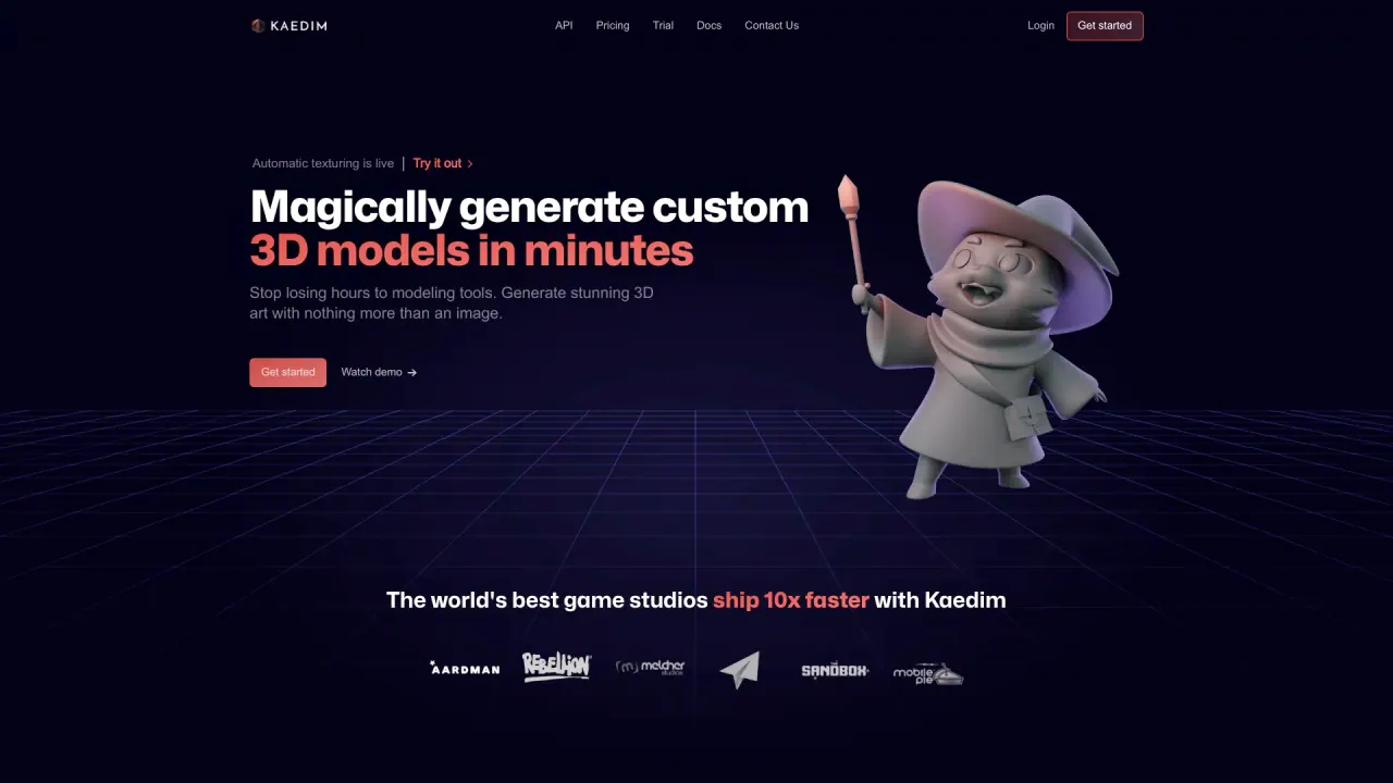 Kaedim3D screenshot