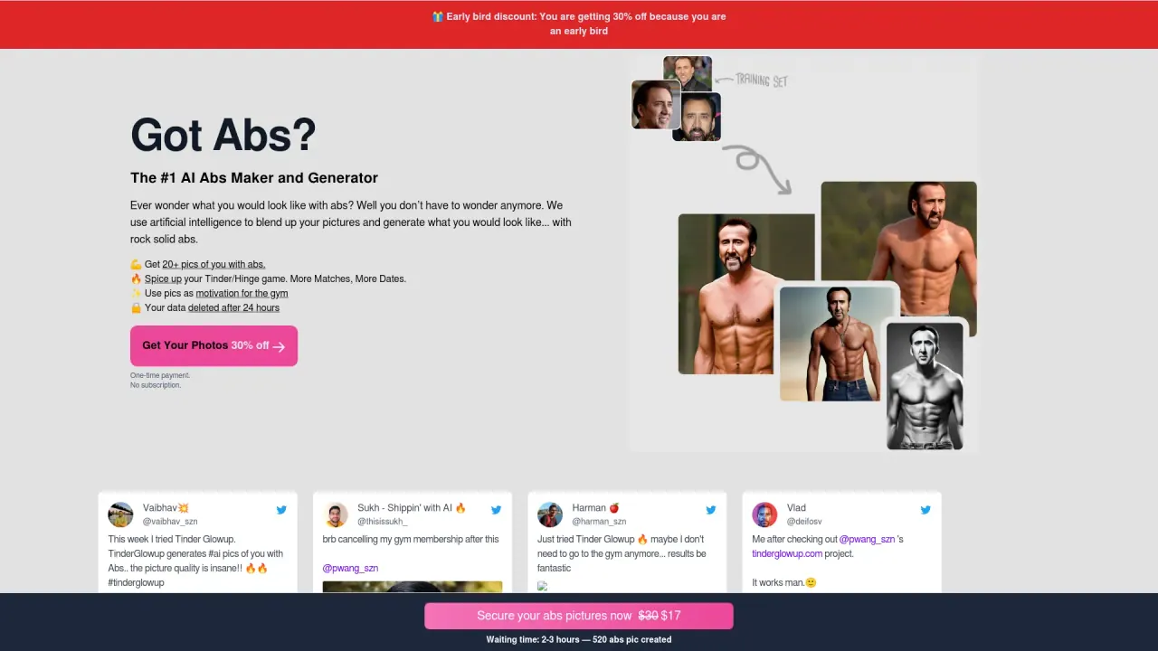 Tinder Glowup screenshot