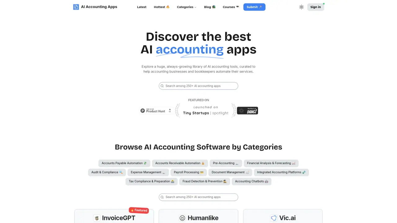 AI Accounting Apps screenshot