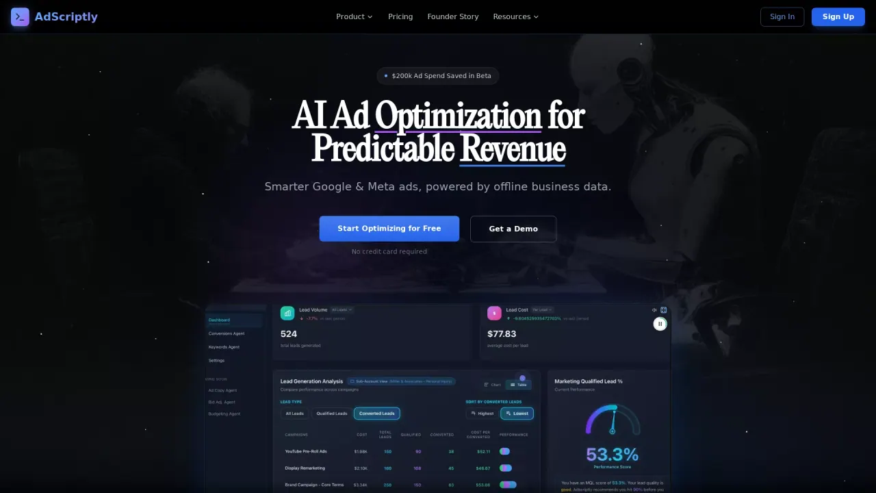 Adscriptly screenshot