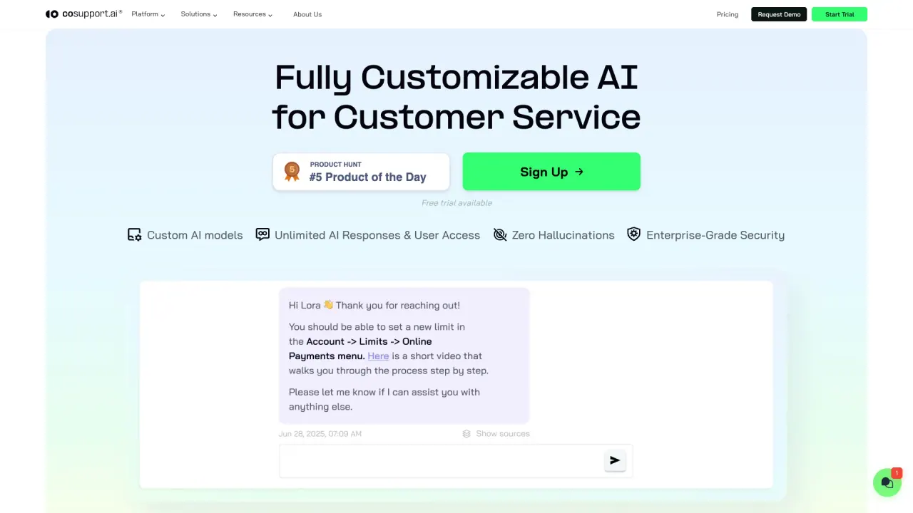 CoSupport AI screenshot