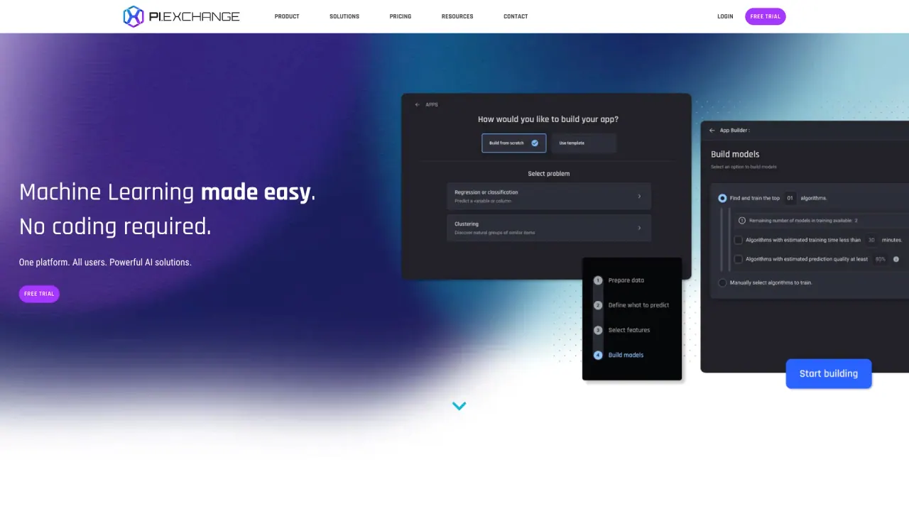 PI.EXCHANGE screenshot