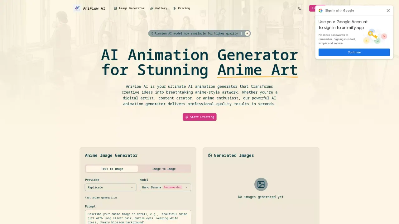 AniFlowAI screenshot