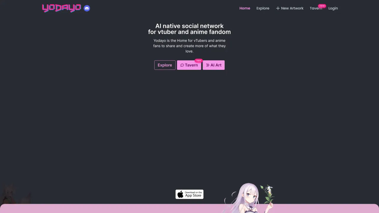 Yodayo screenshot