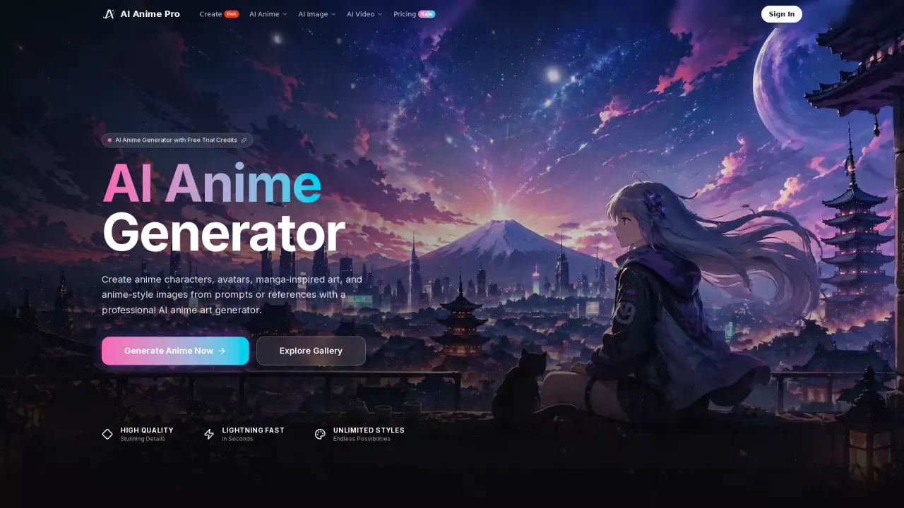 AIAnimePro screenshot