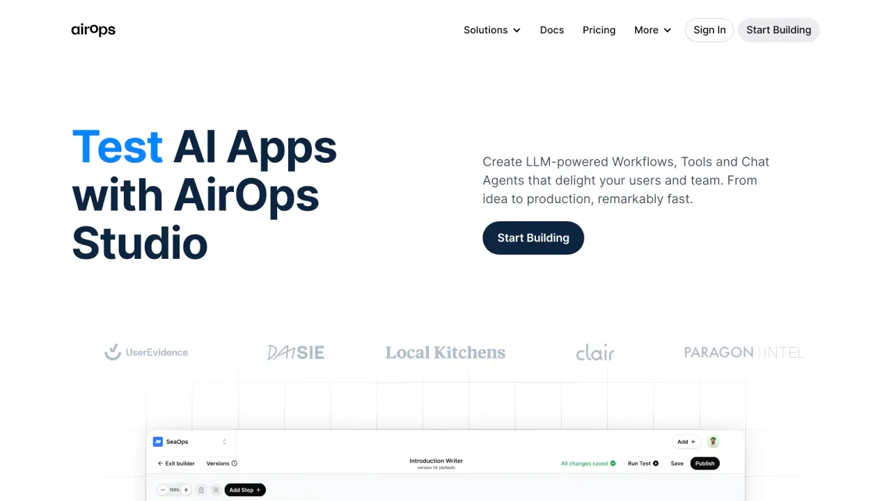 AIRops screenshot