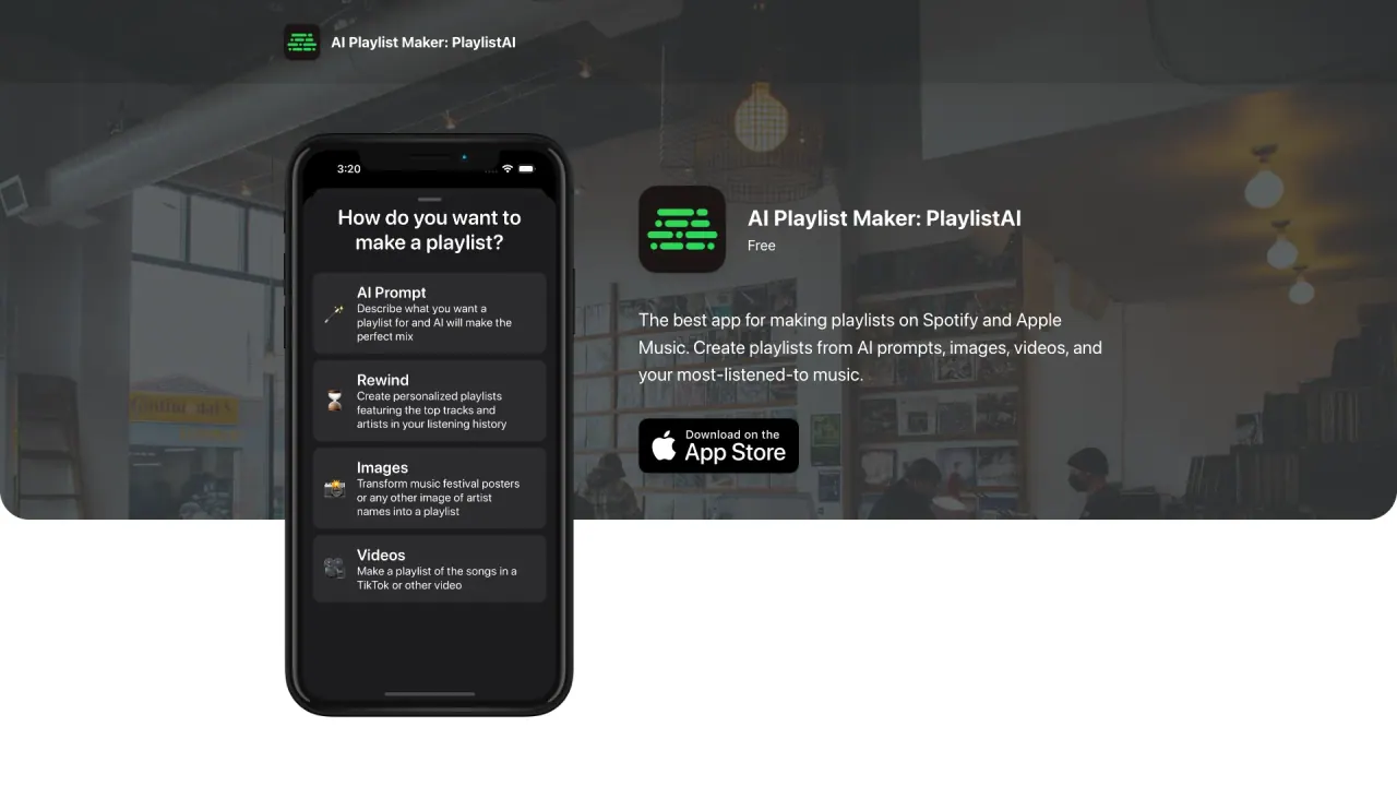 PlaylistAI screenshot