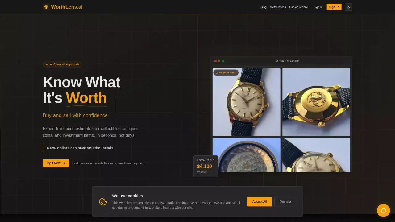WorthLensAI screenshot