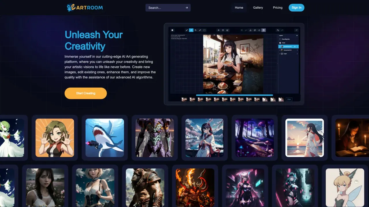 ArtroomAI screenshot