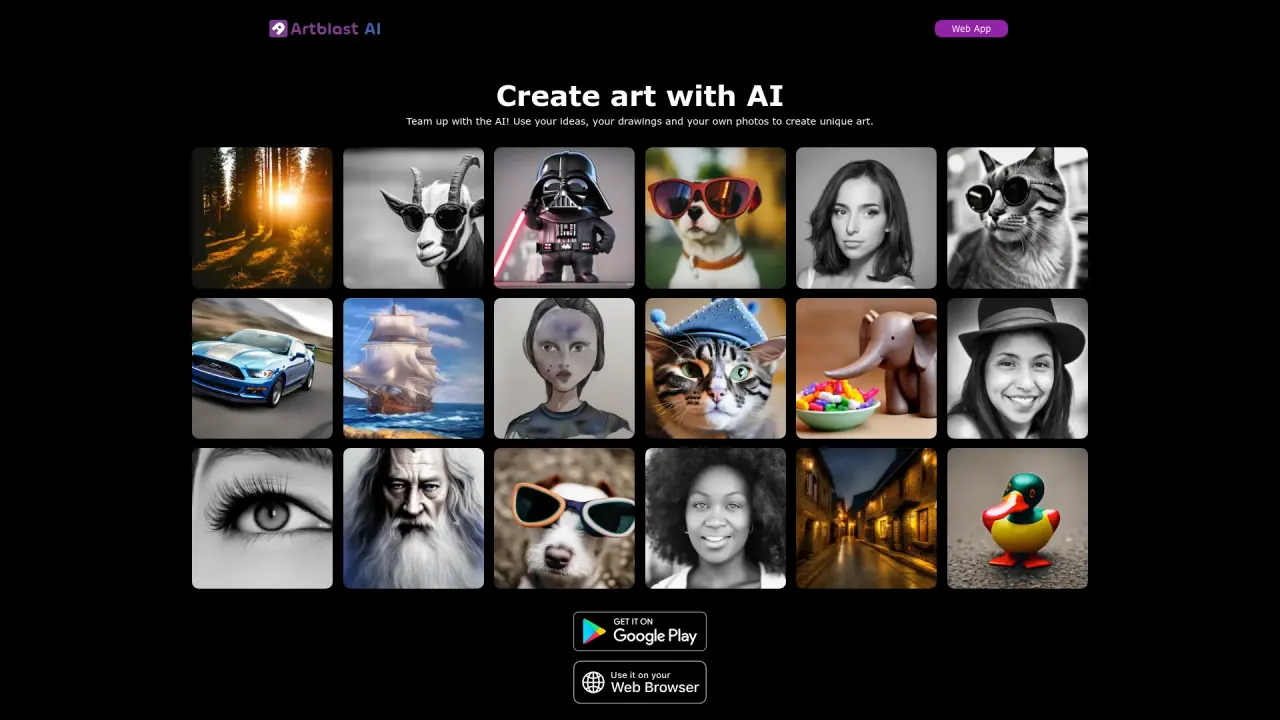 ArtBlast AI screenshot
