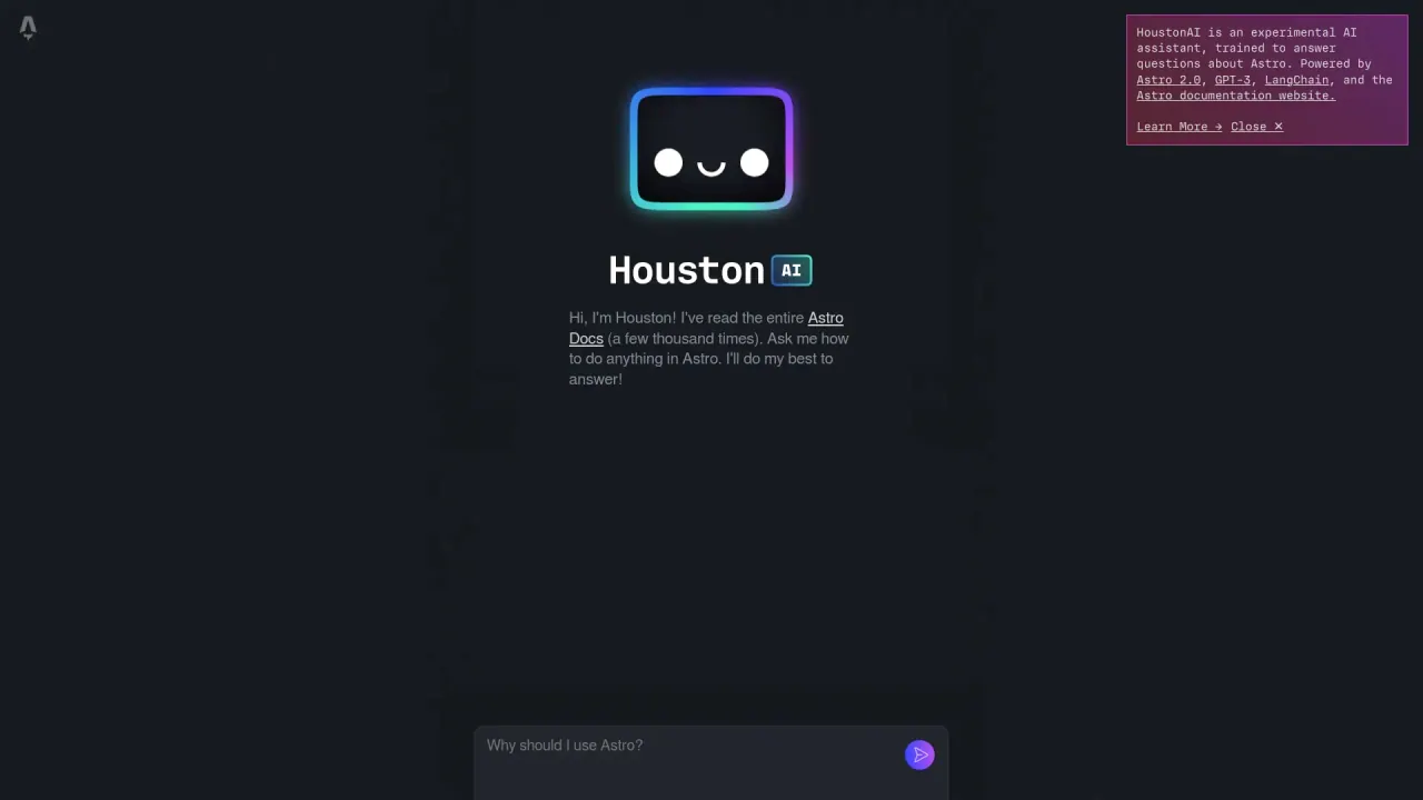 Astro.build screenshot
