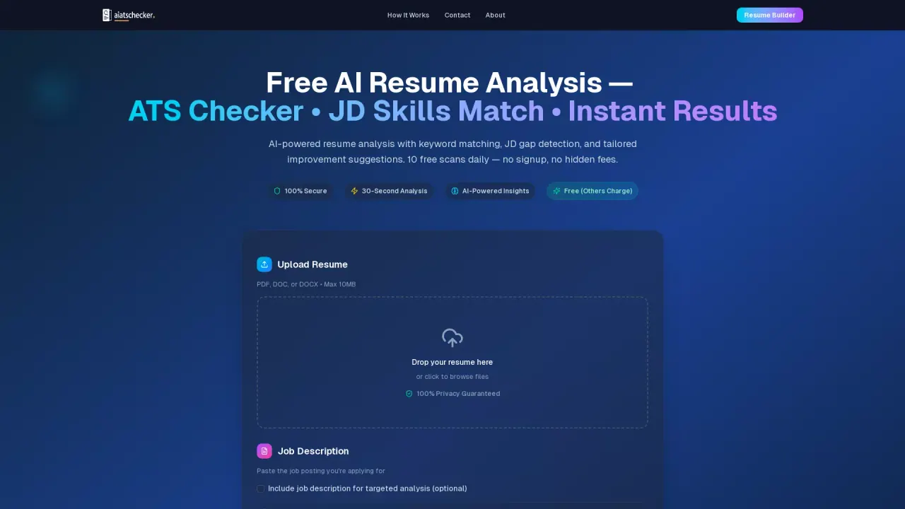 AI ATS Checker screenshot