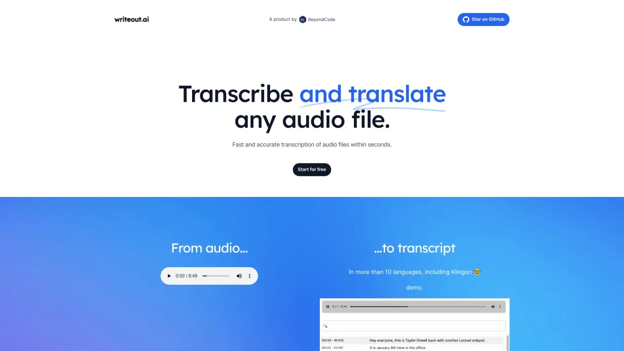 WriteoutAI screenshot