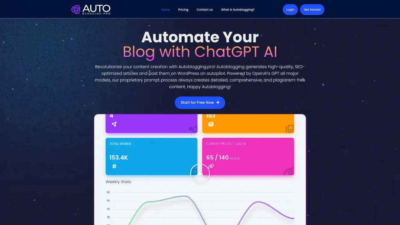 Autoblogging screenshot