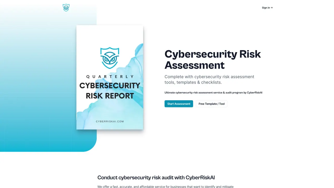 CyberRiskAI screenshot