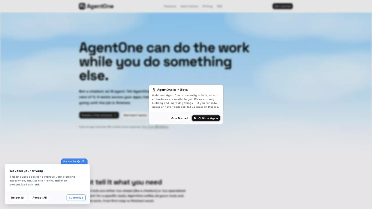 AgentOne screenshot