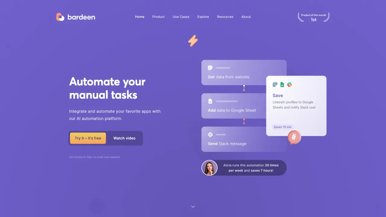 Bardeen screenshot