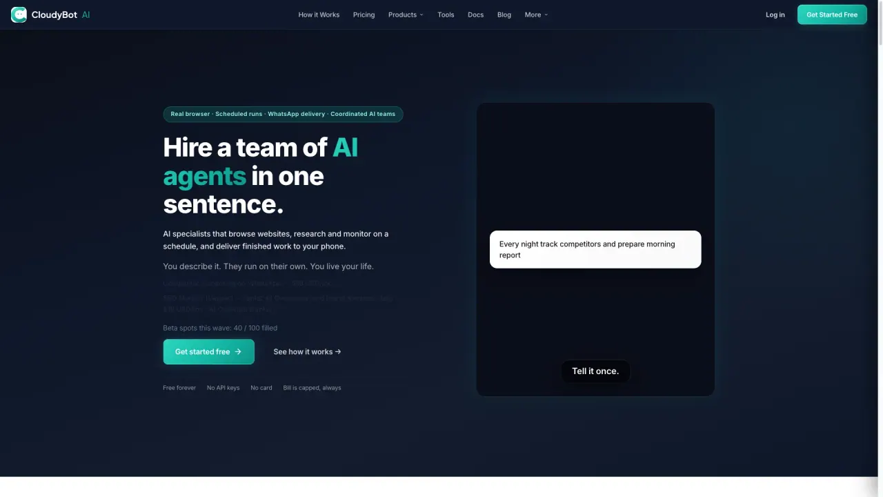 CloudyBot screenshot