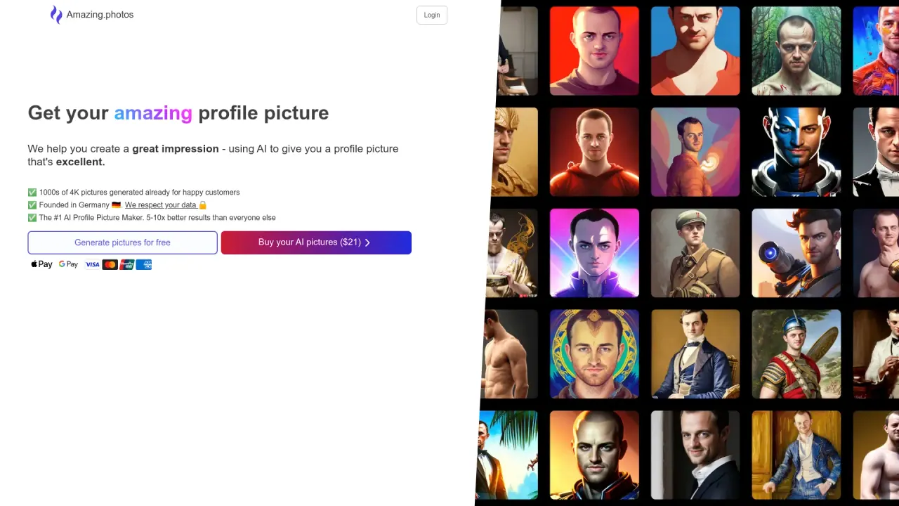 Amazing.photos screenshot