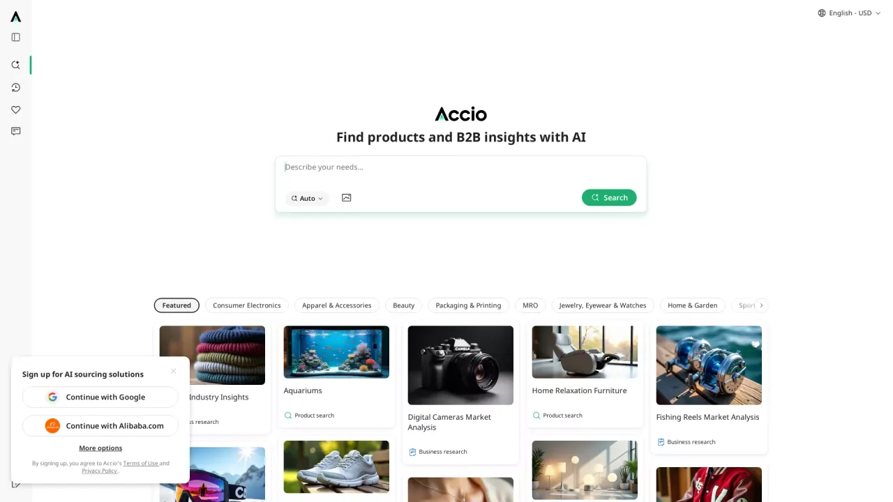 Accio screenshot