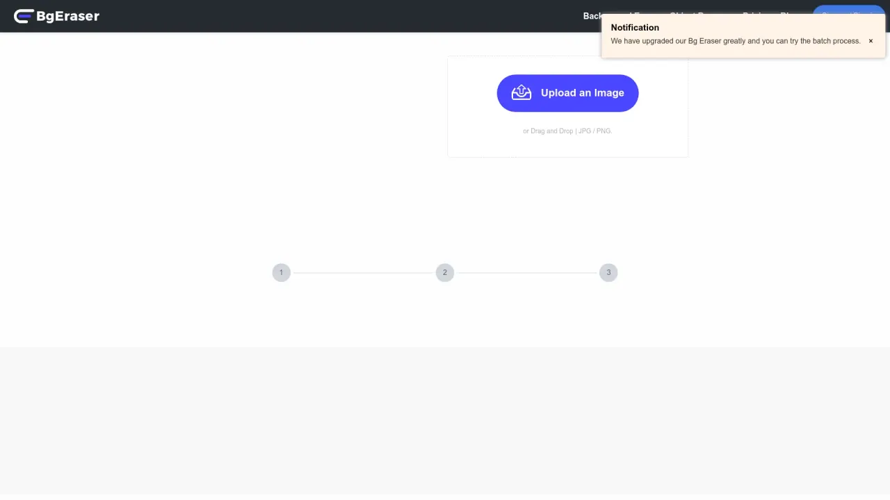 Bgeraser screenshot