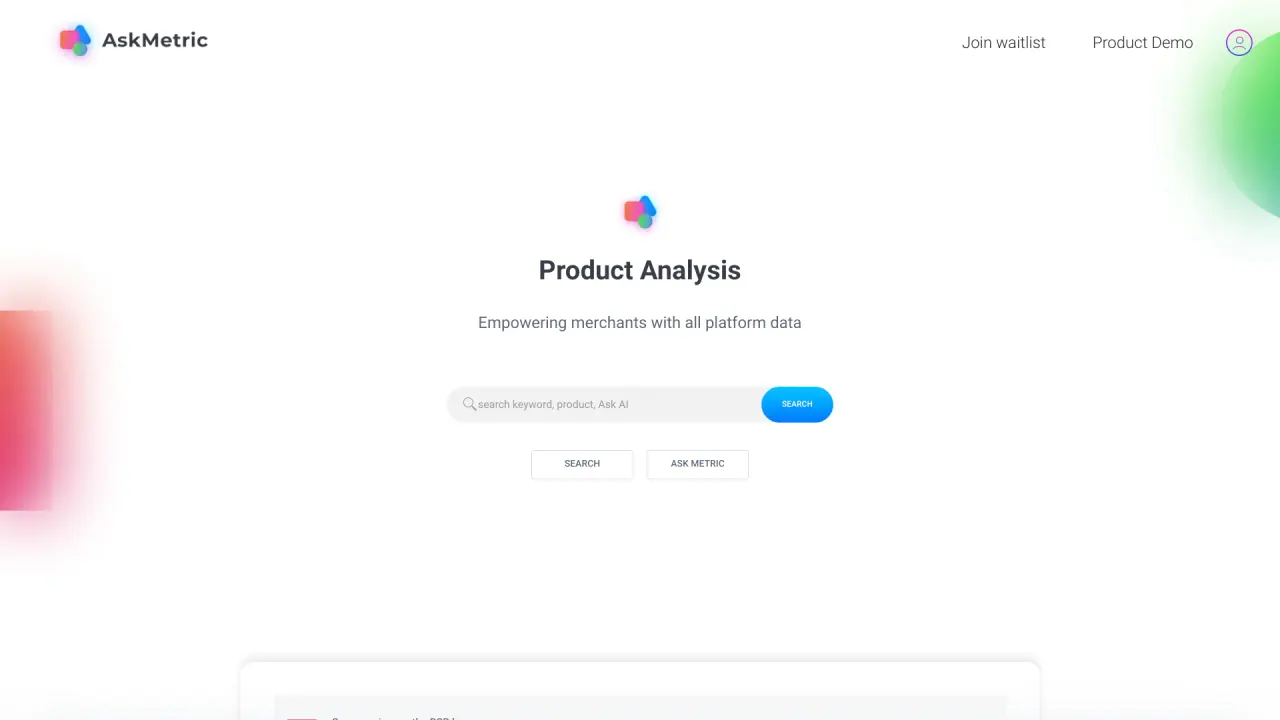 AskMetric screenshot