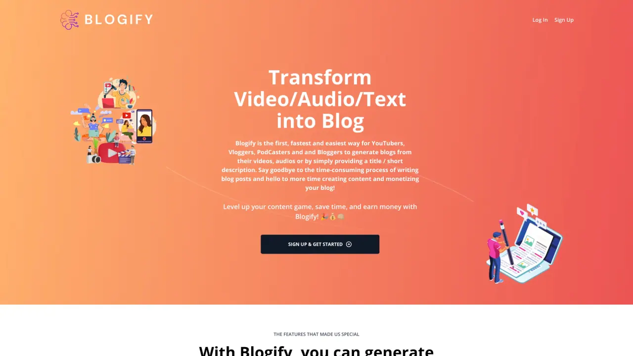 BlogifyAI screenshot
